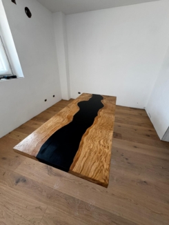 Tavolo rovere resina vetro-2